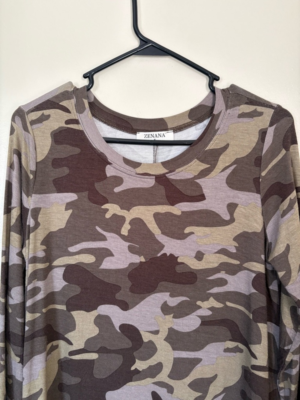 Zenana Outfitters Camo Tunic Mini Dress Size Small - Picture 7 of 11